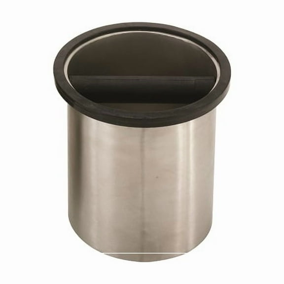 rattleware Knock Box, Round, 6.25" Diameter, 7.5"Tall, Stainless Steel, 25201