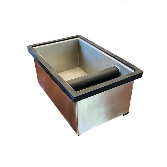 Rattleware Stainless Steel Knock Box Set, Long, 9.25" x 5.5" x 4", Model 25632S