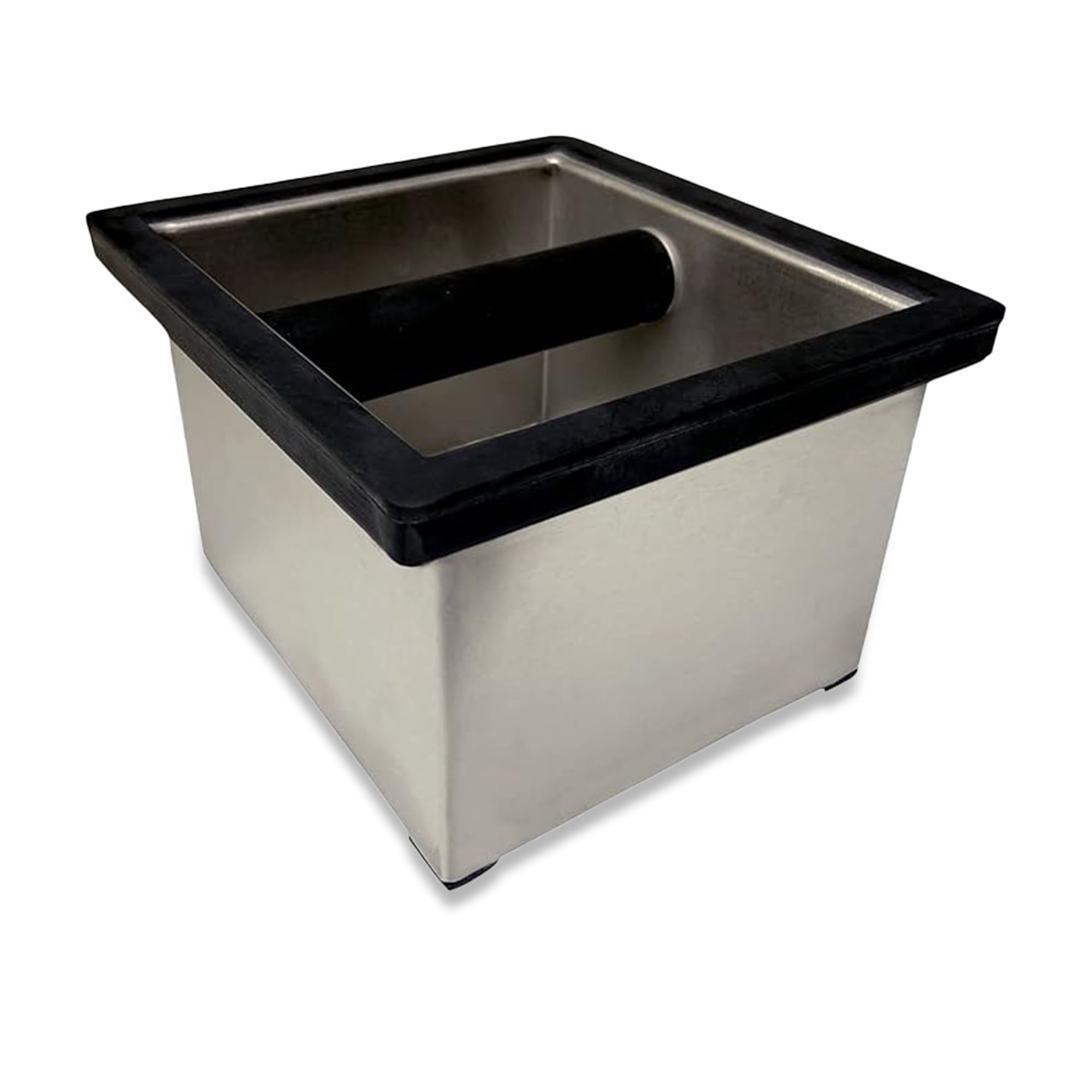 Knock Box Set, Stainless Steel, 6″x5.5″x4″, Hammer Finish, 25631 - Thumbnail 2