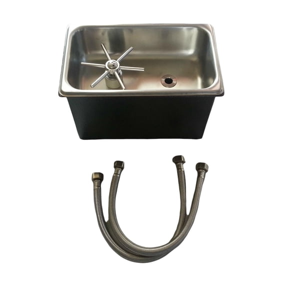 Rattleware Stainless Steel Pitcher Riser, 1/4 Pan Size, 10" x 6.5" x 7"