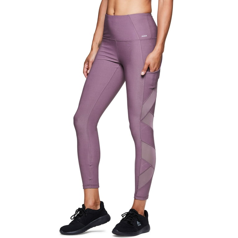 rbx active women's gym workout yoga leggings tech18 violet xl 