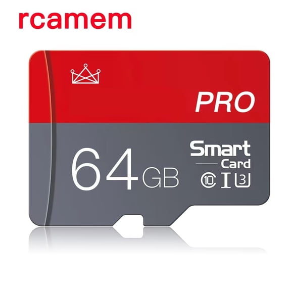 rcamem Memory Card 64GB Mini Card High Speed for Camera,Smartphone with Adapter