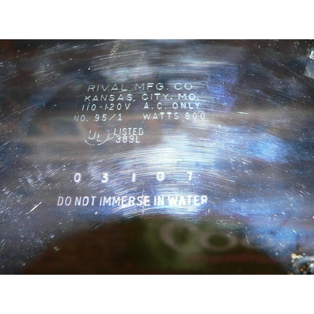 rd For Rival Pizzelle Maker Baker Grill Models 95 95/1 951 95/2 952