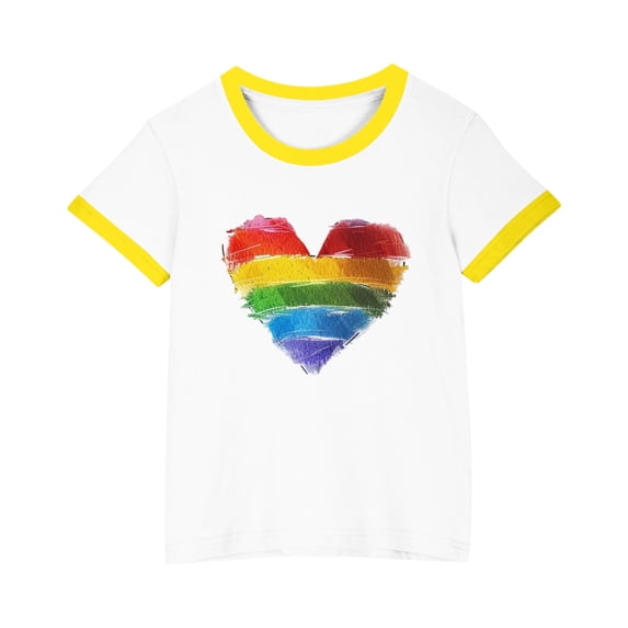 rd Yellow Kids Girl Boy Lounge Tshirts Short Sleeve Tops Tee for Kid Spandex Graphic Summer Fall Tee Shirt 2026 Clothing Y2K 13 Years