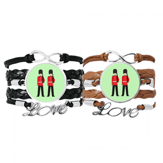 rdcoats bearskin guard bracelet hand strap leather wristband double set