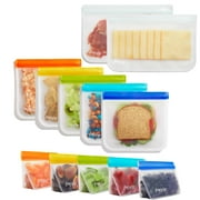 (re)zip Back to School 12-Piece Reusable Bag Kit | 5 Sandwich, 5 Snack, 2 Half Gallon Bags | BPA-Free, Airtight, Washable, Eco-Friendly