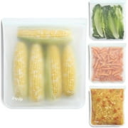 (re)zip 4-pack Gallon Reusable Freezer Food Storage Bags, BPA-Free, Leakproof, Food-Grade 100% Food-Safe PEVA, for Food Storage(Clear)