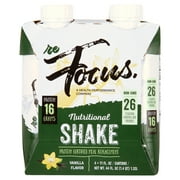 reFOCUS Vanilla Plant Based Meal Replacement Nutritional Shake 11 fl. oz., 4 pk