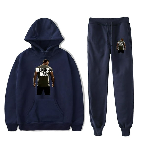 reacher merch tv series hoodies suits pocket drawstring hoodies sweatshirt men/women Strap sports pants