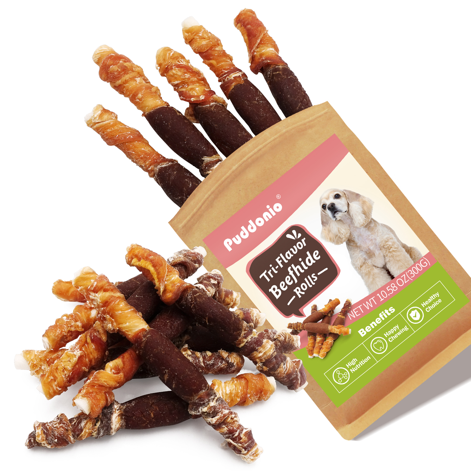 Dingo Goof Balls with Real Chicken Dog Chews, Small (15 Count