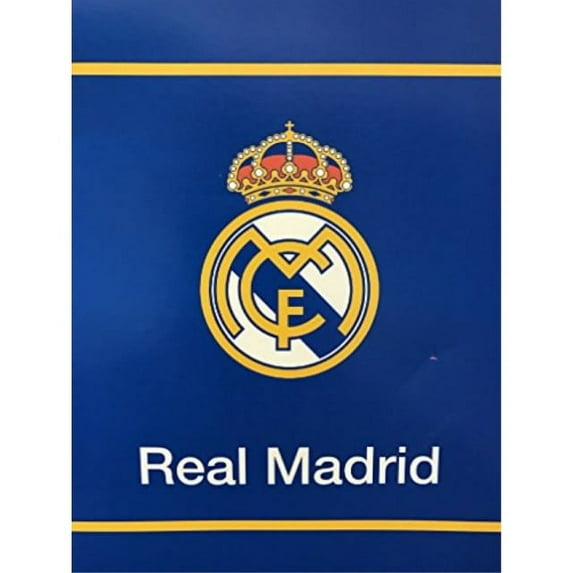 real madrid new licensed luxury plush queen size blanket 79"x94"