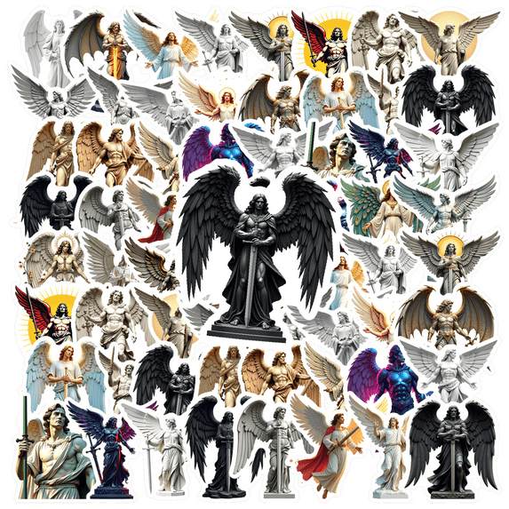 realistic Angel Stickers Stickers, Waterproof Angel Stickers Sticker for Water Bottle Laptop Phone Cases Planner Skateboard Luggage Helmet Party Favor Decor, Ideal for Adults Teens Teacher Rewards