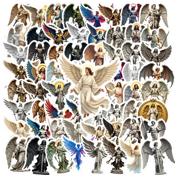 realistic Angel Stickers Stickers, Waterproof Angel Stickers Sticker for Water Bottle Laptop Phone Cases Planner Skateboard Luggage Helmet Party Favor Decor, Ideal for Adults Teens Teacher Rewards