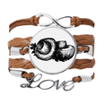 thumbnail image 1 of realistic mushroom line illustration pattern bracelet love chain ornament wristband, 1 of 4