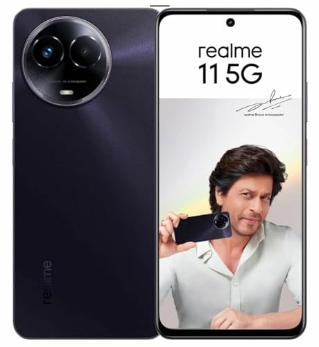 realme 11 5G Dual SIM 8+256GB | RMX3780 |108MP Camera | 120Hz 6.72" LCD Display | 108 MP Camera | 5000 mAh Battery | GSM Unlocked (Not for CDMA Carriers Such as Verizon, Sprint, Boost, Cricket) -