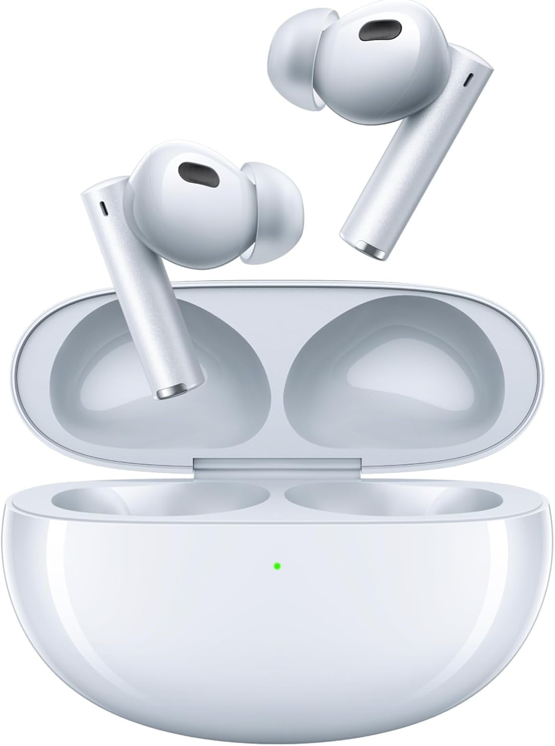 realme Air 6 Pro True Wireless Earbuds, 50dB Noise Reduction, Adaptive Noise Cancelling to Ears and Environment, Hi-Res Sound, LDAC, 3D Audio, 40H Battery, Wireless Charging, Bluetooth 5.3, Silver