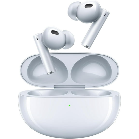 realme Air 6 Pro True Wireless Earbuds, 50dB Noise Reduction, Adaptive Noise Cancelling to Ears and Environment, Hi-Res Sound, LDAC, 3D Audio, 40H Battery, Wireless Charging, Bluetooth 5.3, Silver