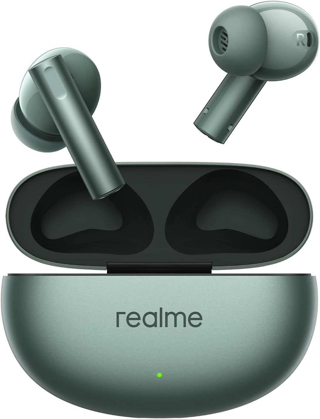 realme Buds Air 6 True Wireless Earbuds, 50dB Active Noise Reduction, Hi-Res Sound, LHDC, 12.4mm Dynamic Bass Driver, 6 Mics Clear Call, 40H Battery, Bluetooth 5.3, IP55 Water Resistance - (Green)