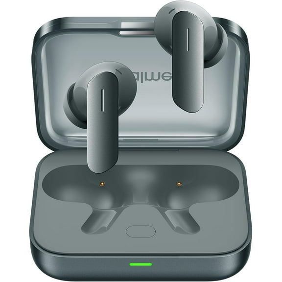 realme Buds Air 7, 12.4mm Dynamic Bass Drivers, 52Hrs Playtime, 52dB Hybrid ANC, 6 Mic ENC, 45ms Low Latency, 360 Spatial Audio, Hi-Res LHDC, IP55 Dust & Water Resistant, BT v5.4 - Green