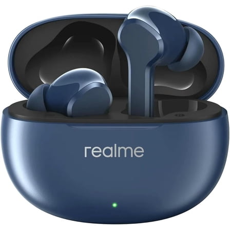 realme T110 AI ENC Noise Cancelling Wireless Earbuds, Lightweight in-Ear Buds, 10mm Dynamic Bass Driver, Heavy Bass, 38H Battery, Wireless Charging, Bluetooth 5.4, IPX5 Water Resistance - (Jazz Blue)