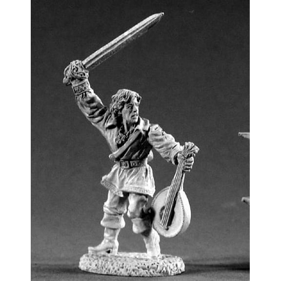 reaper miniatures alfred redlute bard 02186 dark heaven legends unpainted metal