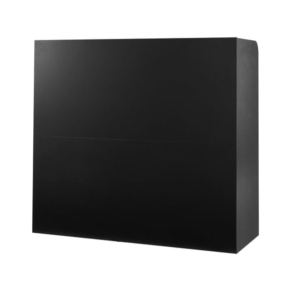reception desk 47 inch rectangular front counter table black with drawer and cabinet