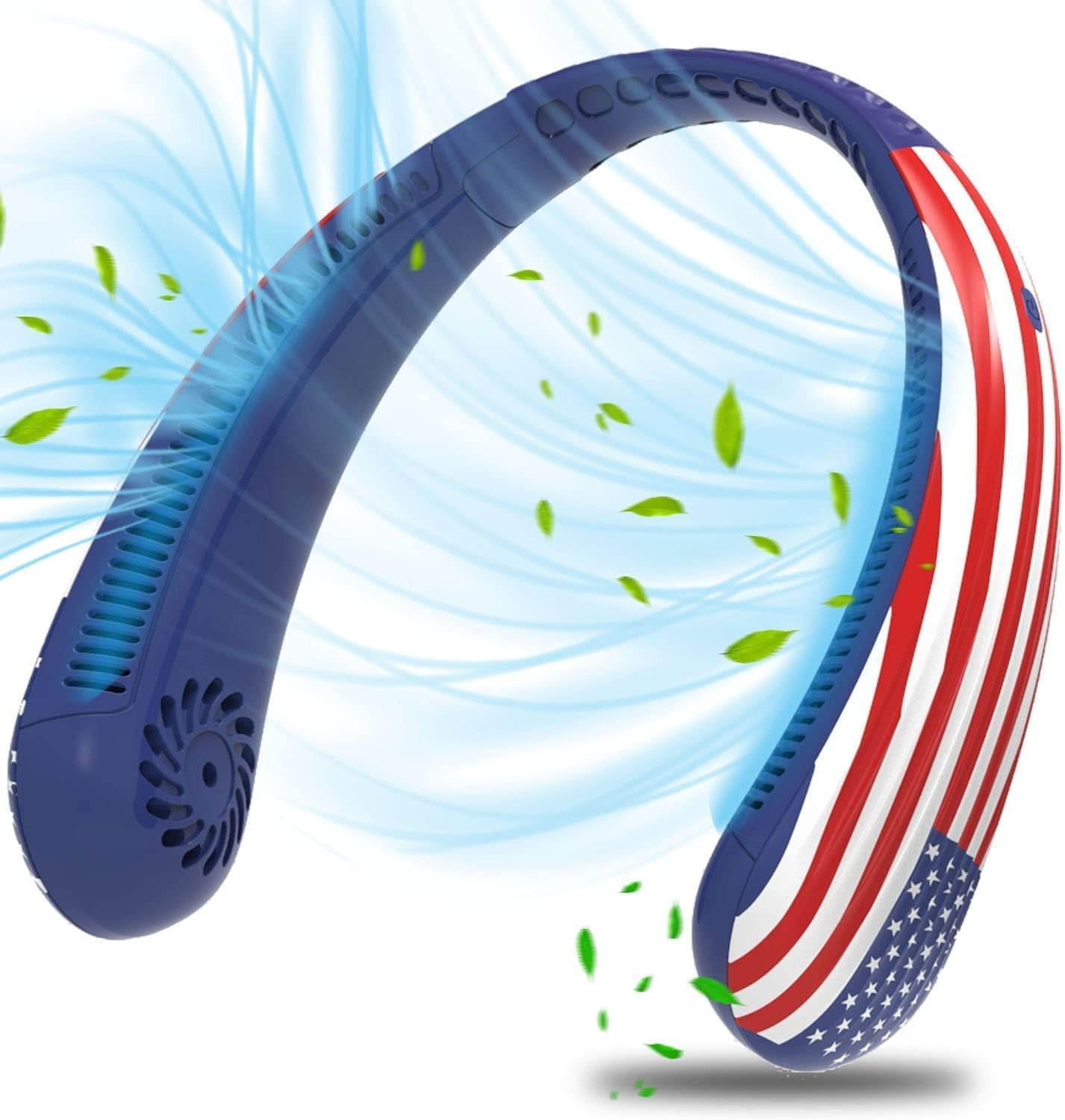 rechargable portable fans for you neck 5000mah 3Speed Adjustable 360