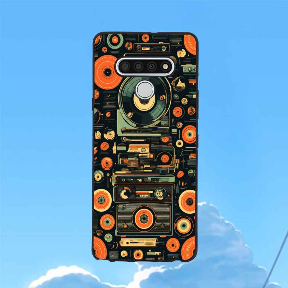 recordplayerandvinylalbums2 phone case for LG Stylo 6 for Women Men Gifts,recordplayerand