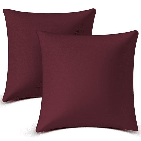18"x18" Throw Pillow Inserts, Set of 2 Square Pillows Premium Down Alternative Pillow Inserts Decorative Pillow Stuffer for Sofa, Couch, Red