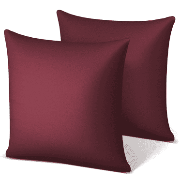 18" x 18" Throw Pillows, Set of 2 Square Pillow Inserts for Holiday Decoration, Decorative Pillows for Bed Couch Living Room & Bedroom