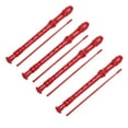 red ABS recorder treble 8hole musical instrument flute