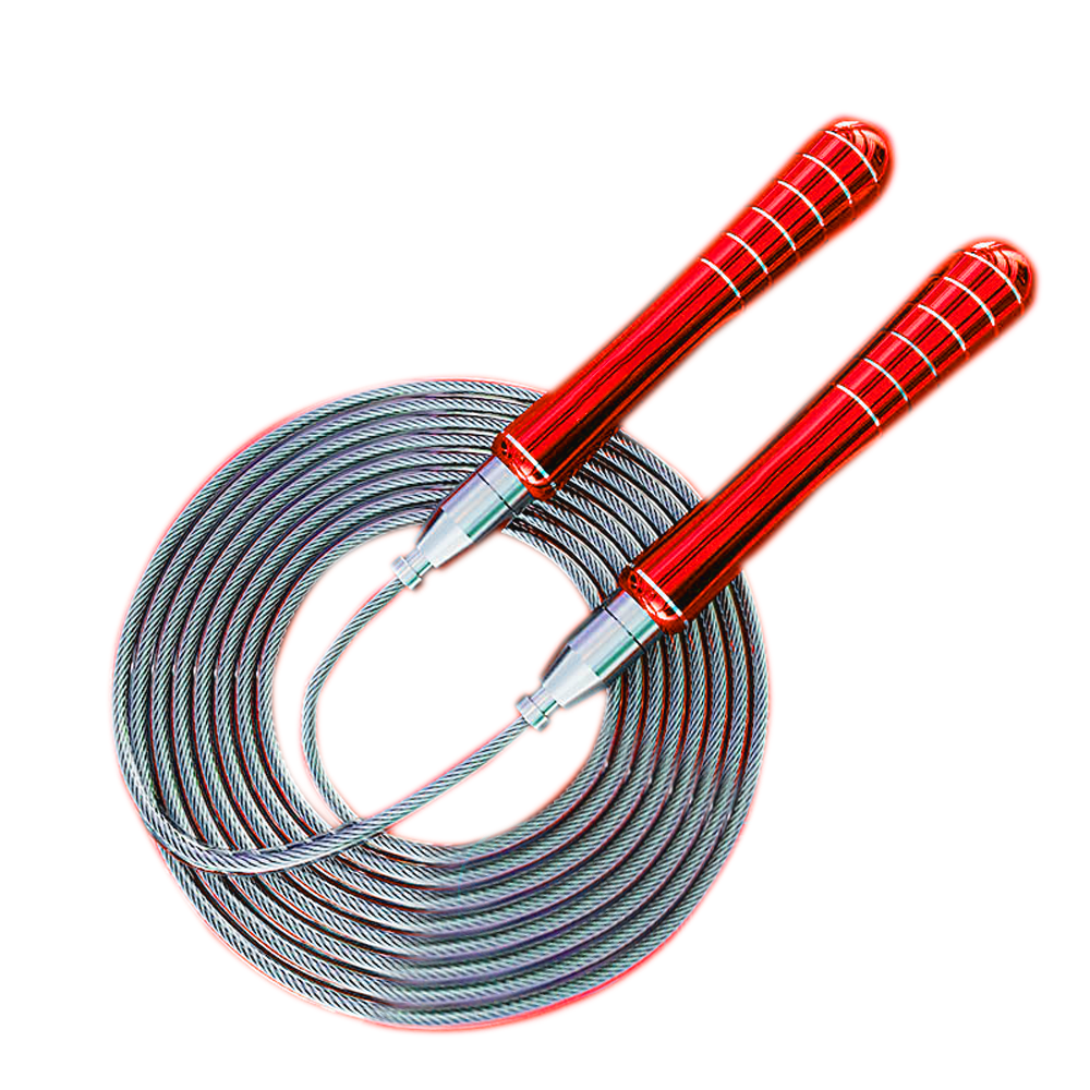 red Adjustable & Self-Locking -High Speed Skipping Rope for Boxing, MMA ...
