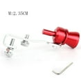 red (Caliber 2.5cm) Car Vehicle Refit Device Turbo Sound Muffler