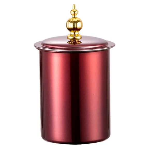 red Stainless Steel Auto Ashtrays with Lid Car Ashtray Portable Detachable Windproof Extinguished Butt Bucket Ash Tray for Car Cup Holder Quickwittc Quickwittc