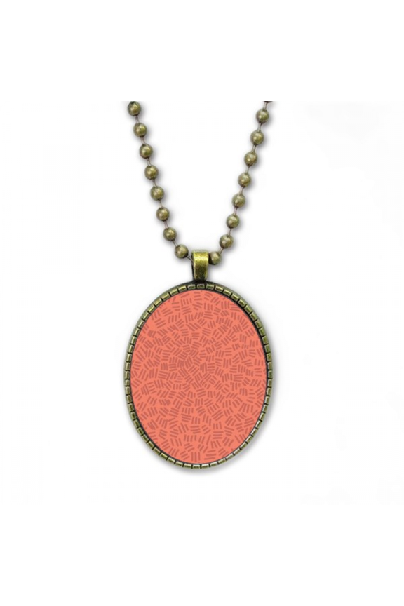 red background patterns short stripe necklace vintage chain bead pendant jewelry collection