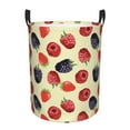 thumbnail image 1 of red berry blue Laundry Basket, Laundry Hamper Waterproof Laundry Bag Clothes Hamper Laundry Bin with Handles for Bedroom, Living Room, Kids Room-#, 1 of 5