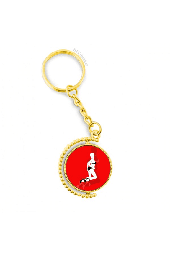 red bikini beauty woman metal connector key chain  accessory en keyholder