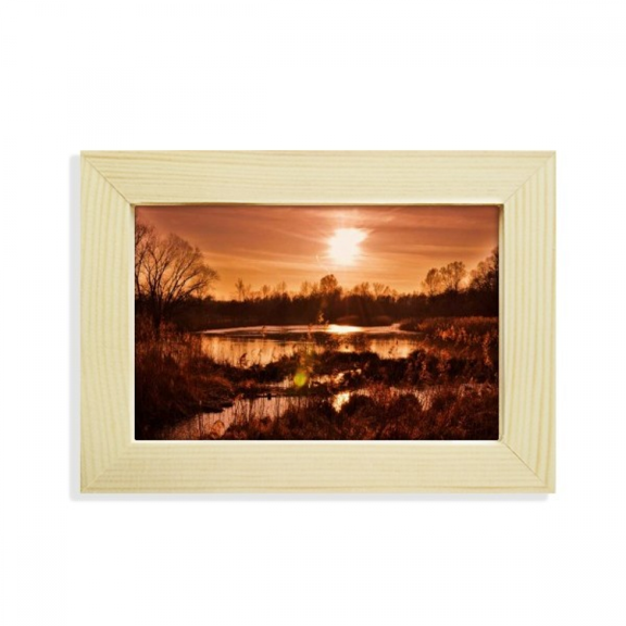 red dark ry science nature scenery desktop decorate photo frame picture art painting 5x7 inch