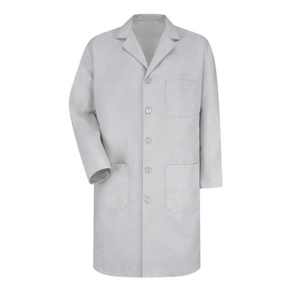 red kap kp14 men's 5 button lab coat