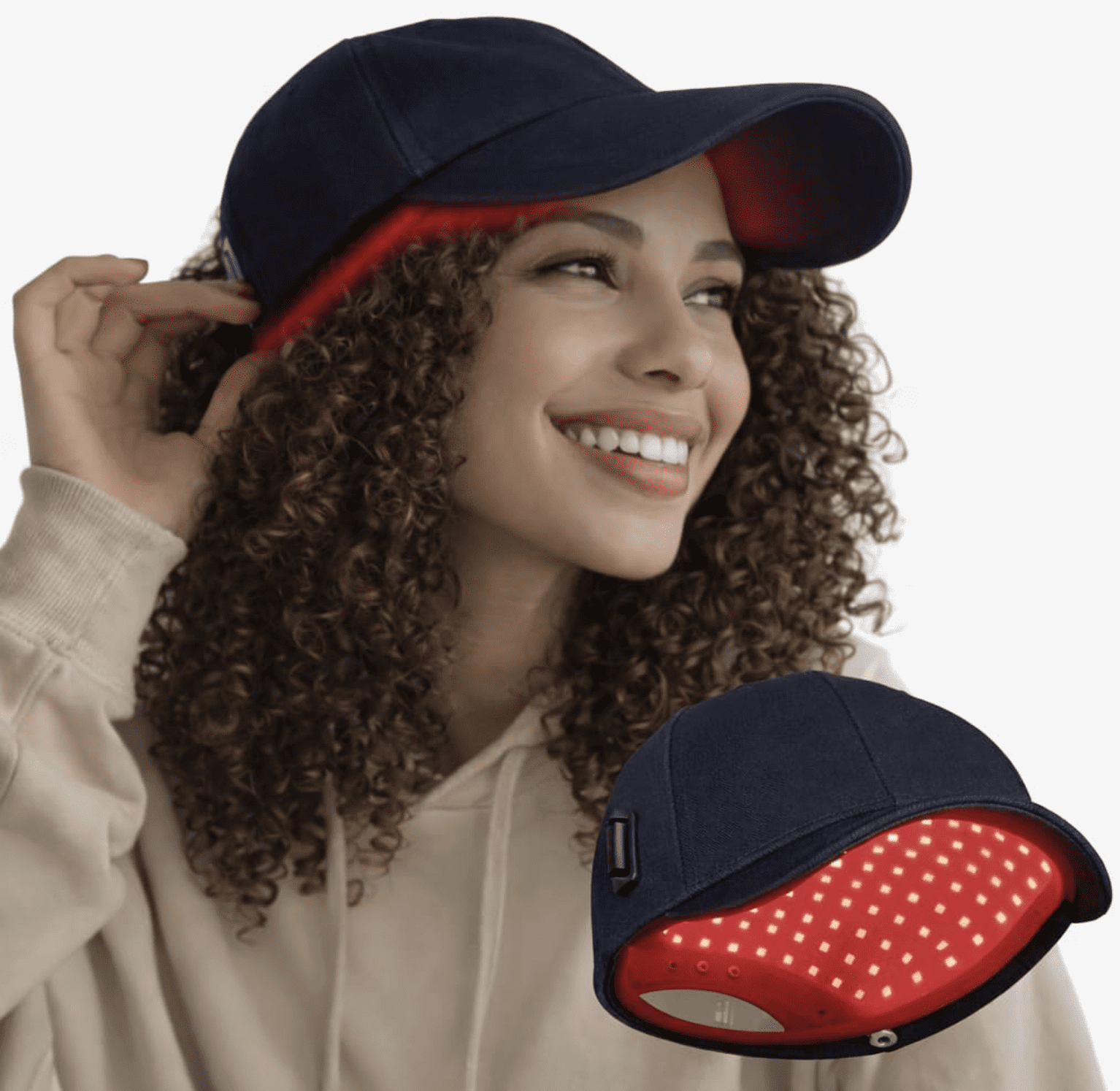 red light therapy hat for improved hair appearance and scalp health - 660 nnm - 5 light modes