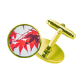 thumbnail image 1 of red maple nature picture studded business metal cufflinks en, 1 of 4