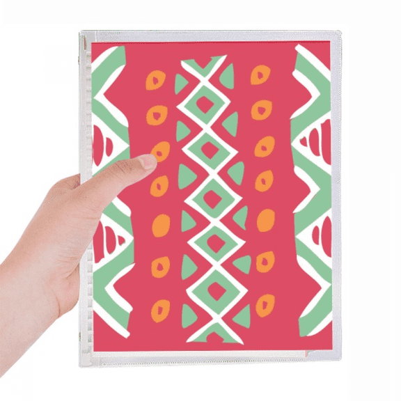 red mexico totems ancient civilization drawing notebook loose diary refillable journal statiry