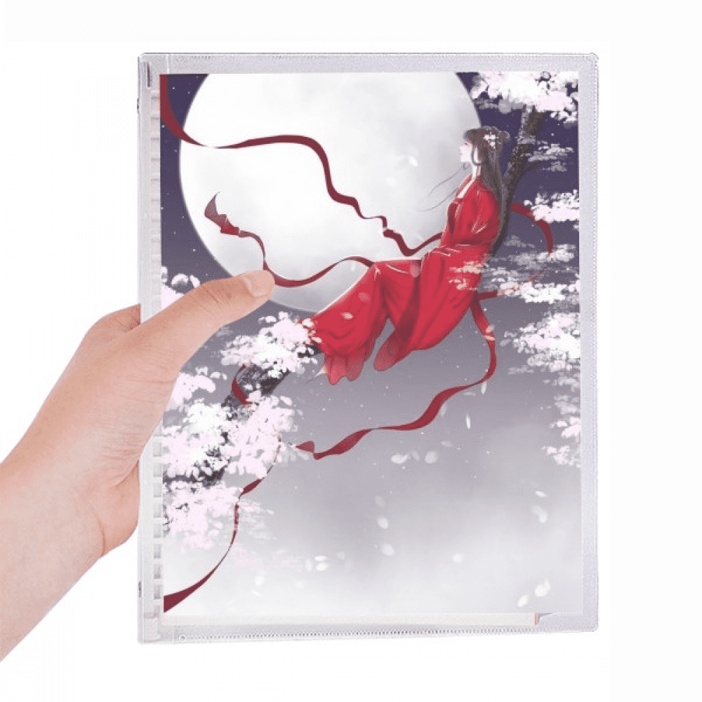 red moon chinese style watercolor notebook loose diary refillable journal statiry