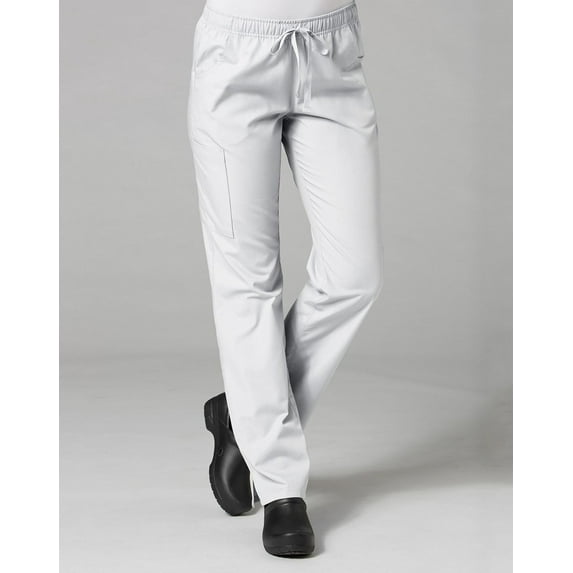 red panda maevn women's full elastic cargo pant(white, medium petite)