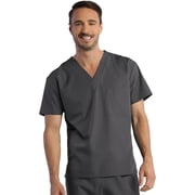 red panda unisex v-neck solid scrub top