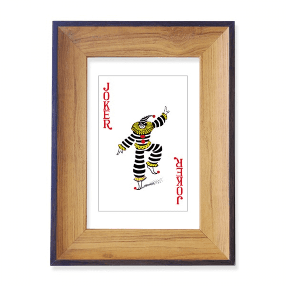 red playing cards pattern photo frame exhibition display art desktop painting