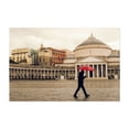 thumbnail image 1 of The red umbrella - Naples Campania Italy Photography Cityscape Architecture Street Photography Travel Poster Vintage Unframed Wall Art Print 40 x 60 inches, 1 of 7