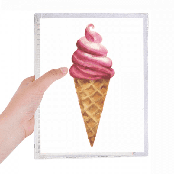 red watercolor sweet ice notebook loose diary refillable journal statiry