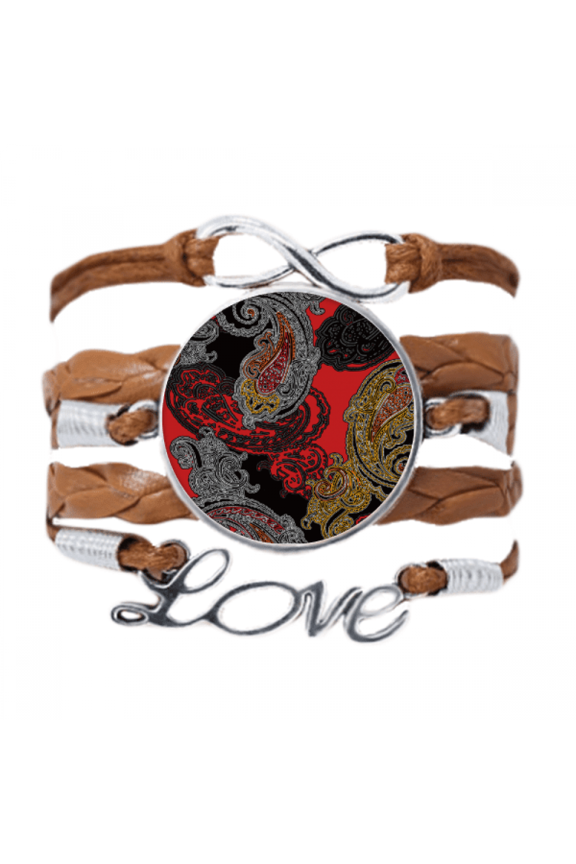 red yellow flower clouds pattern bracelet love chain ornament wristband