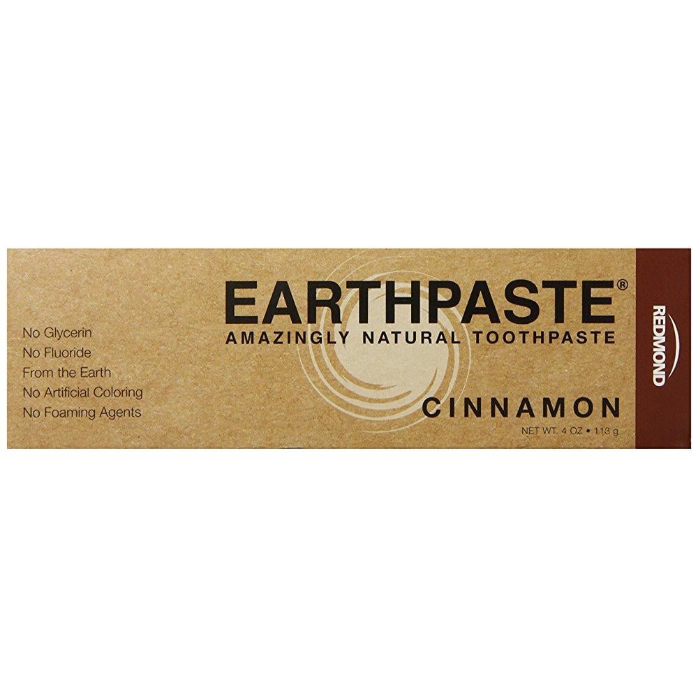 redmond earthpaste - natural non-flouride toothpaste, cinnamon, 4 ounce ...